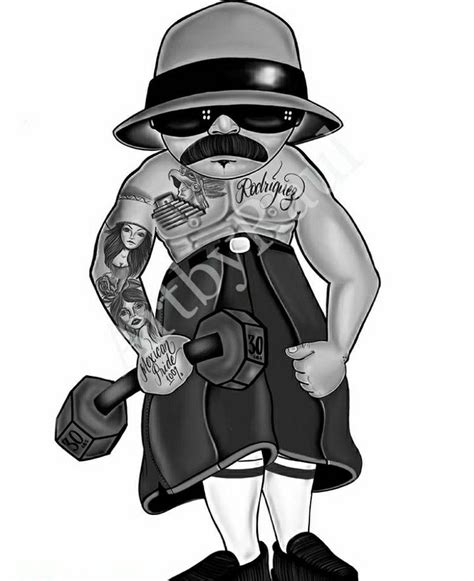 Start out by drawing the hat, then draw the face underneath the hat. . Cholo drawings cartoon